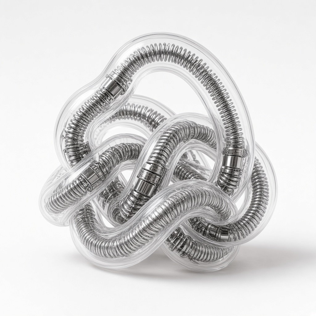 The same knot with its chrome mechanism exposed
